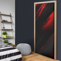 Boomer Generation Door Cover with Skull Crossbones and Grunge Streak Pattern