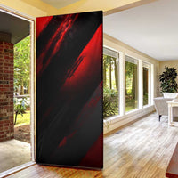 Boomer Generation Door Cover with Skull Crossbones and Grunge Streak Pattern