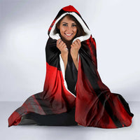 Boomer Generation Hooded Blanket with Skull Crossbones and Grunge Streak Pattern