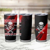 Boomer Generation Tumbler Cup with Skull Crossbones and Grunge Streak Pattern