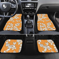 Chubby Duck Car Mats Shocked White Ducks Cartoon Doodle Pattern