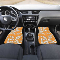 Chubby Duck Car Mats Shocked White Ducks Cartoon Doodle Pattern
