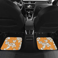 Chubby Duck Car Mats Shocked White Ducks Cartoon Doodle Pattern