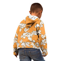 Chubby Duck Kid Hoodie Shocked White Ducks Cartoon Doodle Pattern