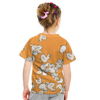 Chubby Duck Kid T Shirt Shocked White Ducks Cartoon Doodle Pattern