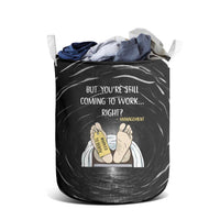 Funny Workplace Meme Office Humor Manager Laundry Basket Employee Job Joke Worked to Death