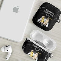 Funny Workplace Meme Office Humor Manager AirPods Case Employee Job Joke Worked to Death