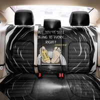 Funny Workplace Meme Office Humor Manager Back Car Seat Cover Employee Job Joke Worked to Death