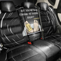 Funny Workplace Meme Office Humor Manager Back Car Seat Cover Employee Job Joke Worked to Death