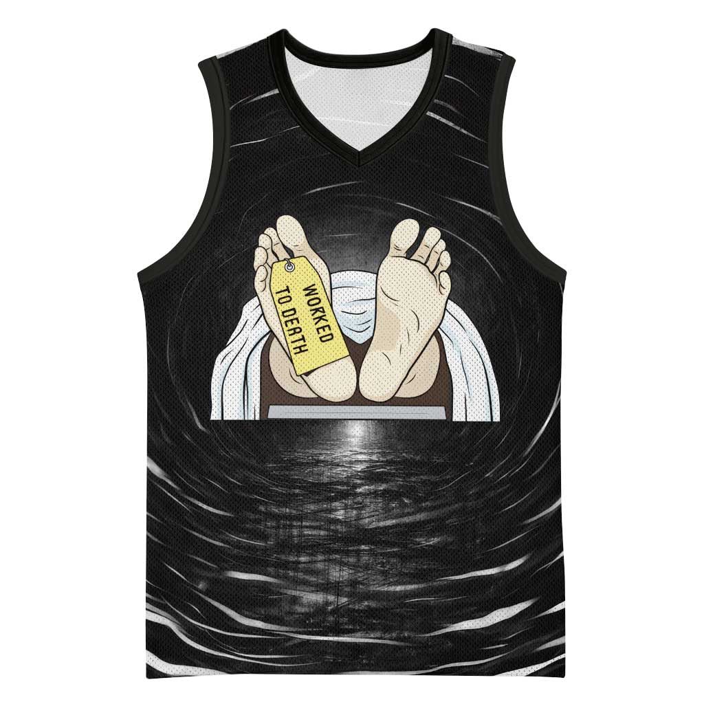 Funny Workplace Meme Office Humor Manager Basketball Jersey Employee Job Joke Worked to Death