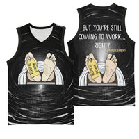 Funny Workplace Meme Office Humor Manager Basketball Jersey Employee Job Joke Worked to Death