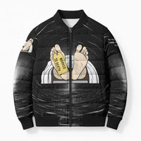 Funny Workplace Meme Office Humor Manager Bomber Puffer Jacket Employee Job Joke Worked to Death