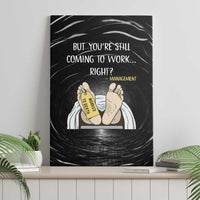 Funny Workplace Meme Office Humor Manager Canvas Wall Art Employee Job Joke Worked to Death