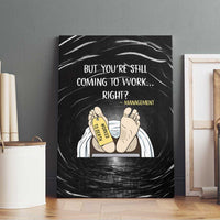 Funny Workplace Meme Office Humor Manager Canvas Wall Art Employee Job Joke Worked to Death