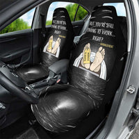 Funny Workplace Meme Office Humor Manager Car Seat Cover Employee Job Joke Worked to Death