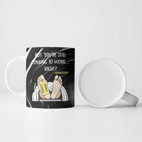 Funny Workplace Meme Office Humor Manager Ceramic Mug Employee Job Joke Worked to Death
