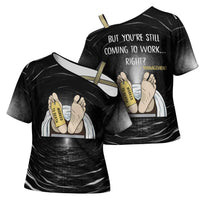 Funny Workplace Meme Office Humor Manager Cross Shoulder Shirt Employee Job Joke Worked to Death