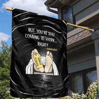 Funny Workplace Meme Office Humor Manager Garden Flag Employee Job Joke Worked to Death