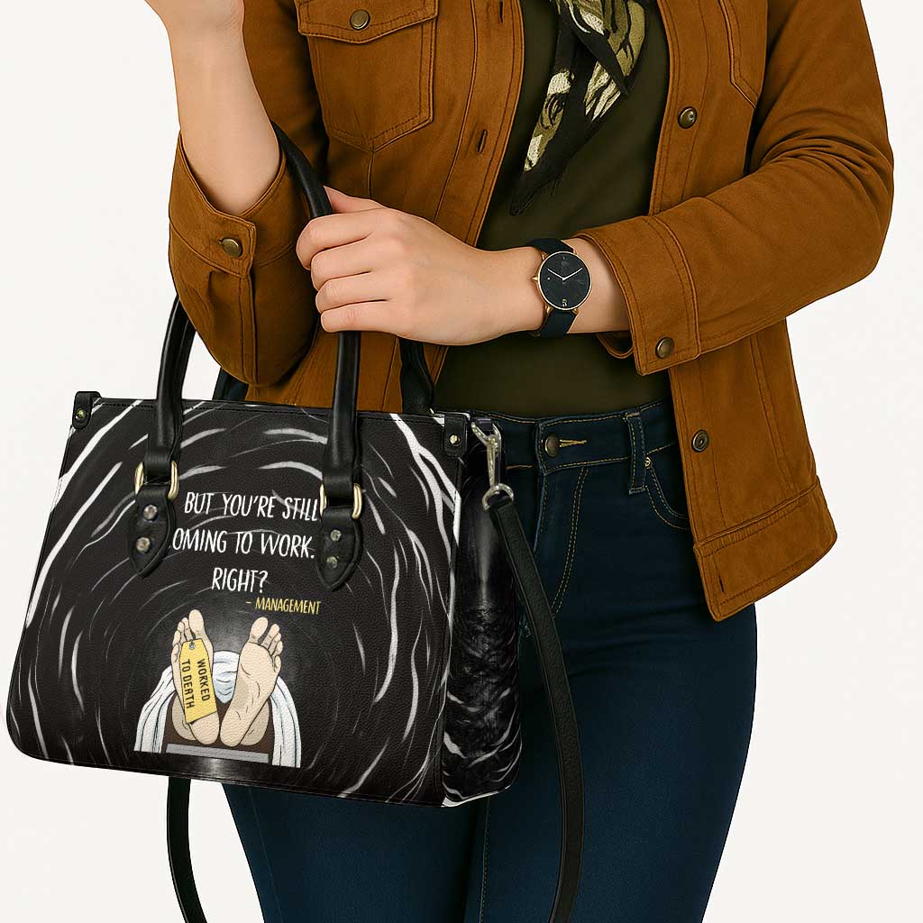 Funny Workplace Meme Office Humor Manager Leather Bag Employee Job Joke Worked to Death