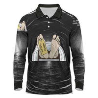 Funny Workplace Meme Office Humor Manager Long Sleeve Polo Shirt Employee Job Joke Worked to Death