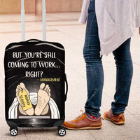 Funny Workplace Meme Office Humor Manager Luggage Cover Employee Job Joke Worked to Death