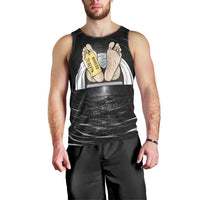 Funny Workplace Meme Office Humor Manager Men Tank Top Employee Job Joke Worked to Death