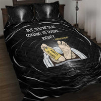 Funny Workplace Meme Office Humor Manager Quilt Bed Set Employee Job Joke Worked to Death