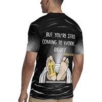 Funny Workplace Meme Office Humor Manager Rugby Jersey Employee Job Joke Worked to Death