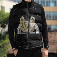 Funny Workplace Meme Office Humor Manager Sleeveless Puffer Jacket Employee Job Joke Worked to Death