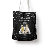 Funny Workplace Meme Office Humor Manager Tote Bag Employee Job Joke Worked to Death
