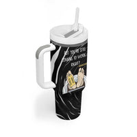 Funny Workplace Meme Office Humor Manager Tumbler With Handle Employee Job Joke Worked to Death