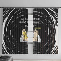 Funny Workplace Meme Office Humor Manager Window Curtain Employee Job Joke Worked to Death