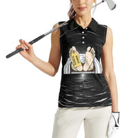 Funny Workplace Meme Office Humor Manager Women Sleeveless Polo Shirt Employee Job Joke Worked to Death