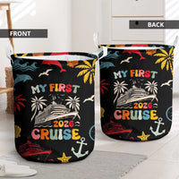 My First Cruise 2026 Laundry Basket Vacation Groovy Family Cruise Ship