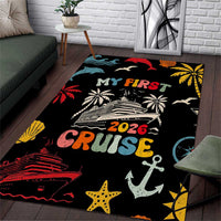 My First Cruise 2026 Area Rug Vacation Groovy Family Cruise Ship
