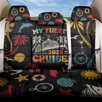 My First Cruise 2026 Back Car Seat Cover Vacation Groovy Family Cruise Ship