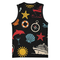 My First Cruise 2026 Basketball Jersey Vacation Groovy Family Cruise Ship