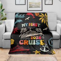 My First Cruise 2026 Blanket Vacation Groovy Family Cruise Ship