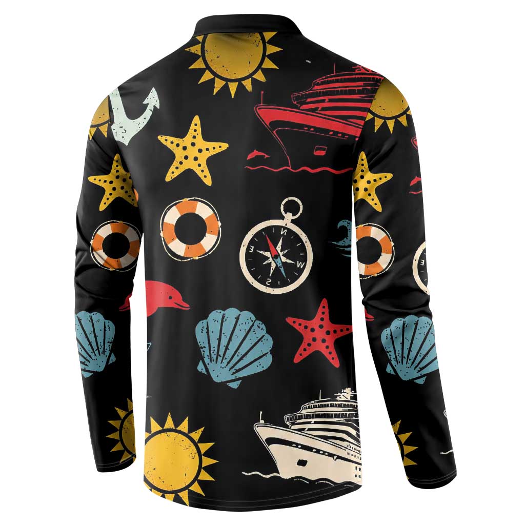 My First Cruise 2026 Button Sweatshirt Vacation Groovy Family Cruise Ship