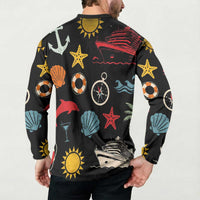 My First Cruise 2026 Button Sweatshirt Vacation Groovy Family Cruise Ship