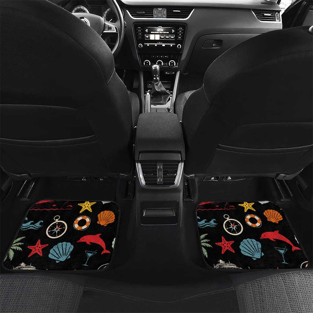 My First Cruise 2026 Car Mats Vacation Groovy Family Cruise Ship
