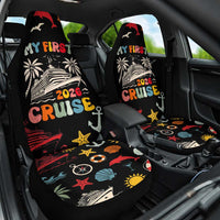 My First Cruise 2026 Car Seat Cover Vacation Groovy Family Cruise Ship