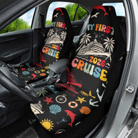 My First Cruise 2026 Car Seat Cover Vacation Groovy Family Cruise Ship
