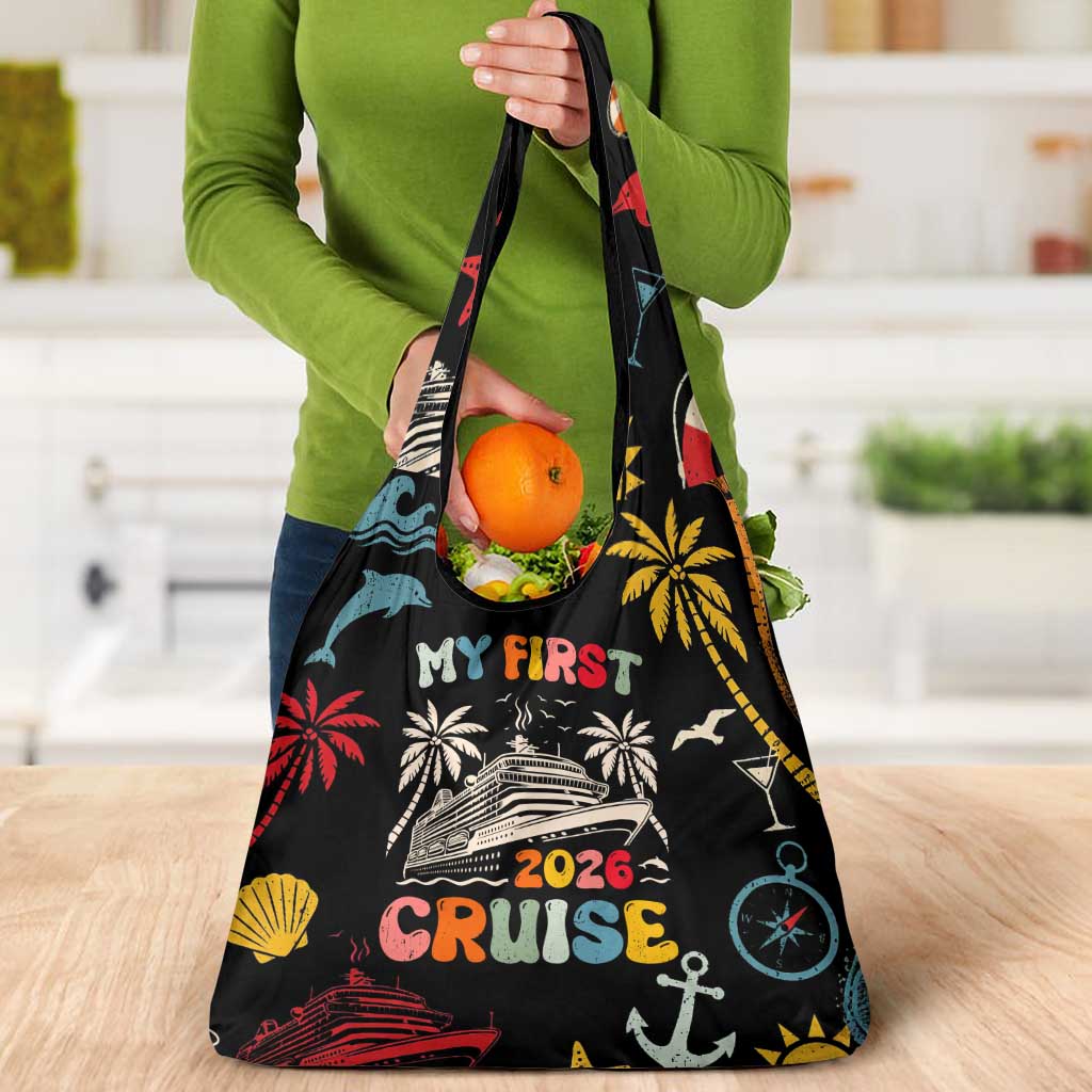My First Cruise 2026 Grocery Bag Vacation Groovy Family Cruise Ship