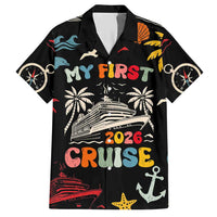 My First Cruise 2026 Hawaiian Shirt Vacation Groovy Family Cruise Ship