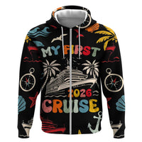 My First Cruise 2026 Hoodie Vacation Groovy Family Cruise Ship