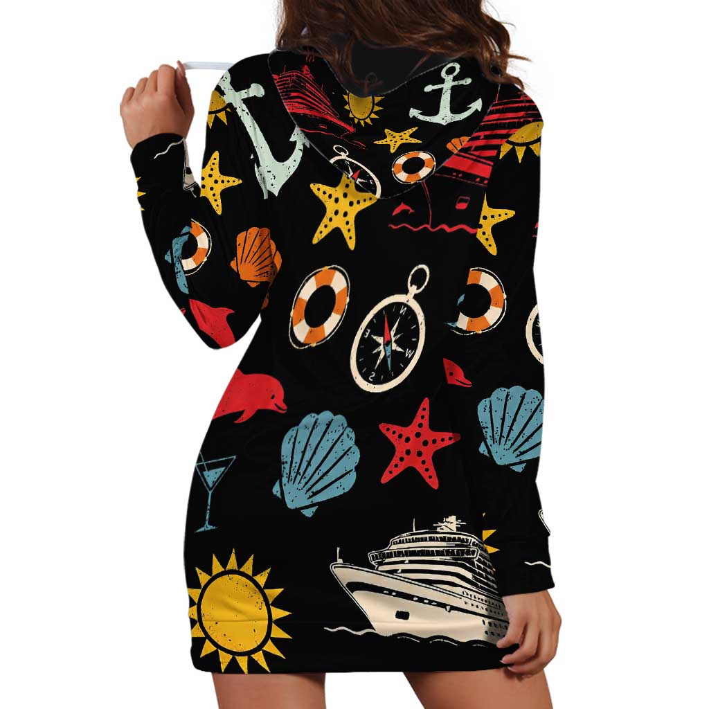 My First Cruise 2026 Hoodie Dress Vacation Groovy Family Cruise Ship