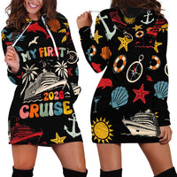 My First Cruise 2026 Hoodie Dress Vacation Groovy Family Cruise Ship