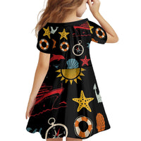 My First Cruise 2026 Kid Short Sleeve Dress Vacation Groovy Family Cruise Ship