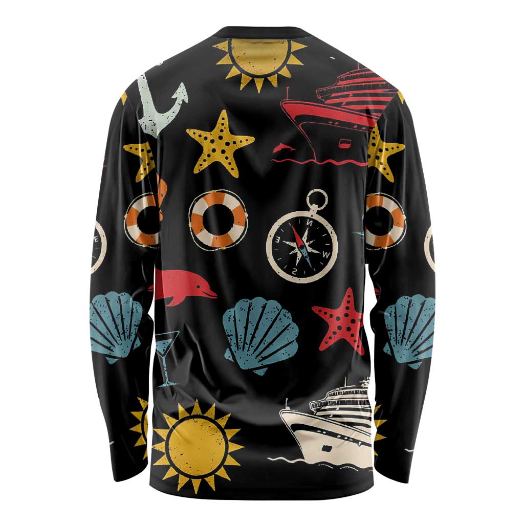 My First Cruise 2026 Long Sleeve Shirt Vacation Groovy Family Cruise Ship